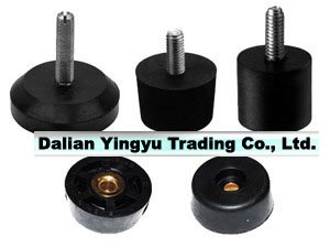 rubber foot with bolt or nut